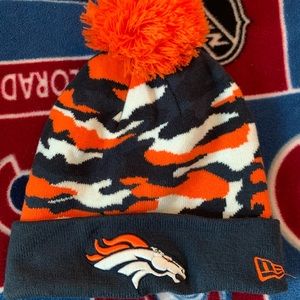 Denver Broncos camo beanie